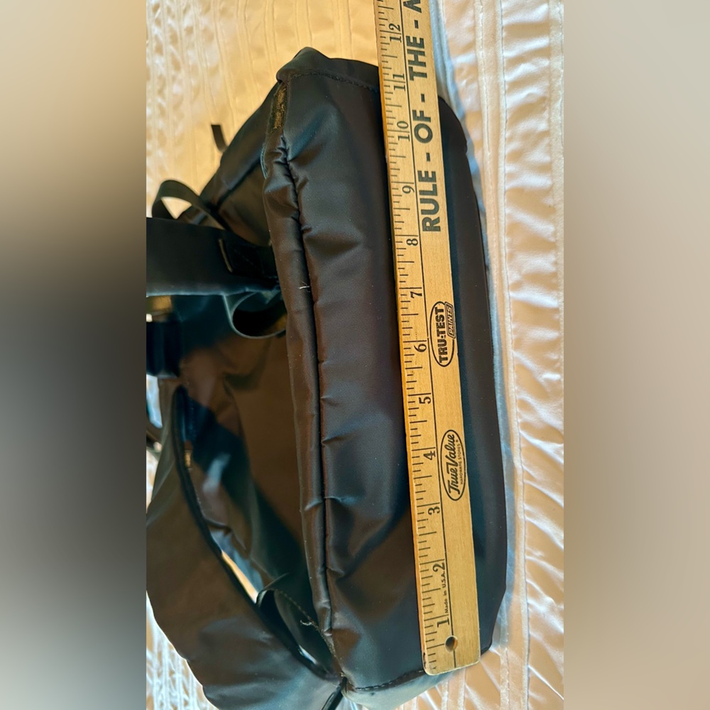 Tutilo New York Black Vegan Backpack Bag Purse School Diaper Bag. Pre-owned. - Picture 8 of 14